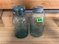 Vintage Blue Canning Jars