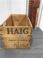 Haig wood box