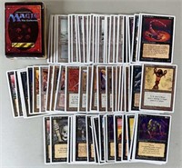 70pc 1995 MTG 4th Edition Cards w/ Deck Box