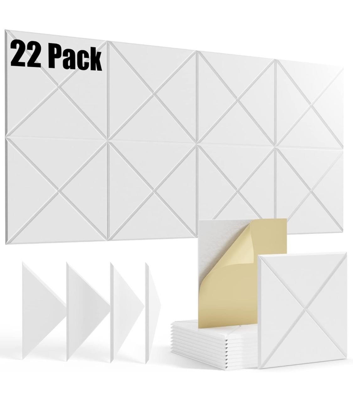 $72 22 pack Acoustic Panels Self-Adhesive,12x12”