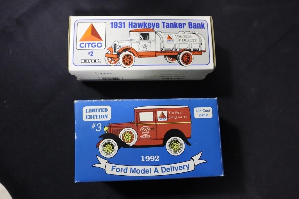 2 Citgo truck banks # 2 & 3 in the box - 1931