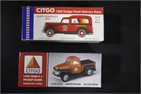 2 Citgo truck banks # 6 & 7 in the box - 1936