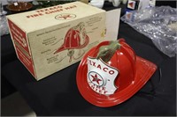 Texaco plastic Fire Chief Hat with box