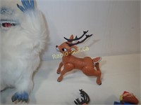 Collection of Figurines from the Rudolph Movie