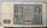 1941 Polish banknote WWII