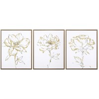 My Texas House Golden Rose Trio Art 16x20