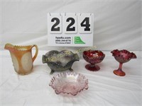 Lot of Assorted Collectible Glassware - Carnival