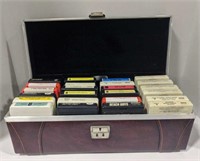 (AT) Lot of various 8 tracks in case including