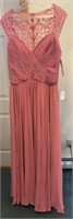 Pink Ed Young Dress Style 7602L Sz L