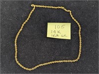 14k Gold 15.8g Necklace