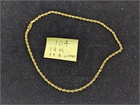 14k Gold 19.8g Necklace