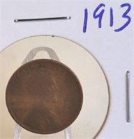 1913 Lincoln Wheat Penny