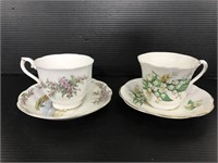 Royal Dover/Albert bone china cups and saucers