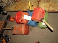 GROUP OF GAS CANS