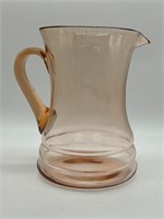 Vintage Dunbar Pink Depression Glass Pitcher