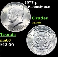 1977-p Kennedy Half Dollar 50c Grades GEM+ Unc