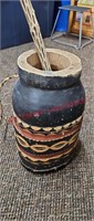 Primitive Carved Wood Decor Vase (back room)