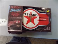 LED Flashing Texaco Sign