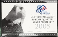 2005 5-Coin Silver State Quarters Proof Sets (2)