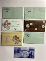 1984-1990,1999 US Mint UNC 10 Coin Sets (7) + SBA