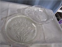 Antique Crystal Platters
