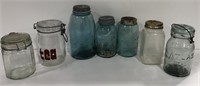 Blue Ball Mason Jars, Atlas E-Z Seal Canister,