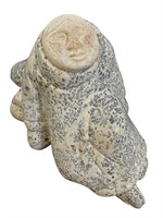 Ronald Komok Carved Stone Eskimo Sculpture