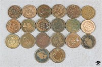 Indian Head Pennies / 20 pc