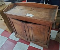 Very old primitive pine dry sink cabinet furniture