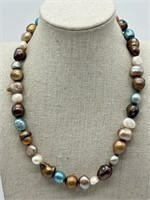 Stunning Genuine Keshi Pearl Necklace