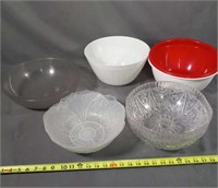 8 misc. Large Plastic Bowls