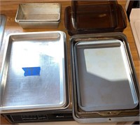 Baking pans, cookie sheets