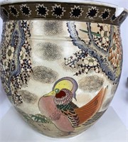 Lovely Oriental Ceramic Planter Pot