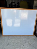 Magnetic Large whiteboard with oak frame