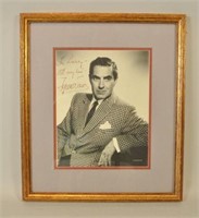 SIGNED PHOTOGRAPH OF ACTOR TYRON POWER