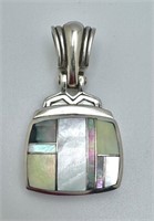 925 Sterling Silver Mother of Pearl Pendant