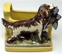 Rare McCoy Pottery Hunting Dog Planter