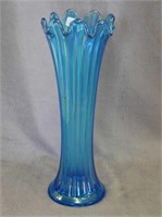 N's Thin Rib 10" vase - sapphire
