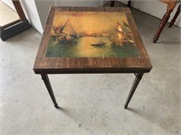 American Lithograph Card Table