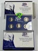 (2) 1999 Proof Quarter Sets