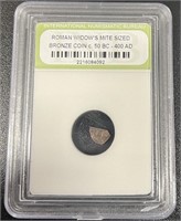 Roman Widow's Mite Sized Bronze Coin 50bc-400ad