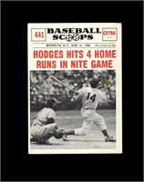 1961 Nu Card Scoops #441 Gil Hodges EX to EX-MT+