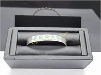 STERLING SILVER TURQUOISE CUFF BRACELET