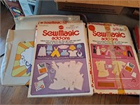 Mattel Sewmagic add-ons and vintage bag