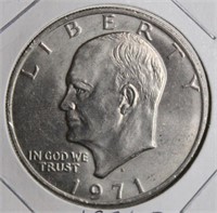 1971-D Eisenhower Dollar (1st Year)