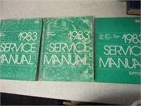 CHRYSLER 1983 SERVICE MANUALS