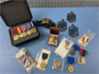 MILITARY MEDALS, PINS & MORE VINTAGE