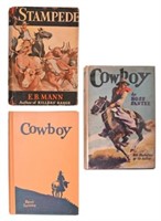 Collection of (3) Western Hardcover Books