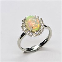 Silver Opal(1.9ct) Ring