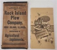 2X - Geo W. Brown & Rock Island Plow Implements